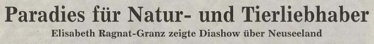 Pressebericht Diashow Neuseeland