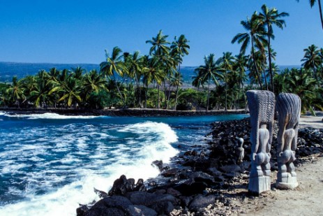 Historische City of Refuge auf Hawaii Big Island